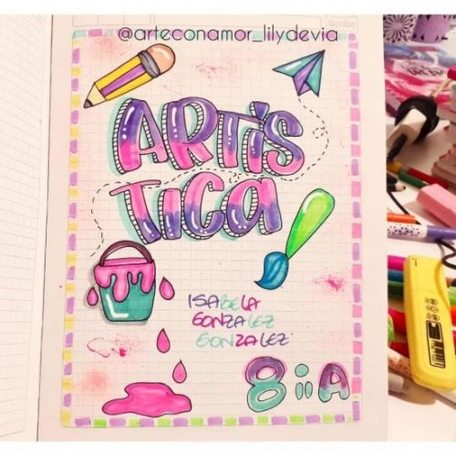 40 Portadas de Artes diseños bonitos ideas y dibujos fáciles