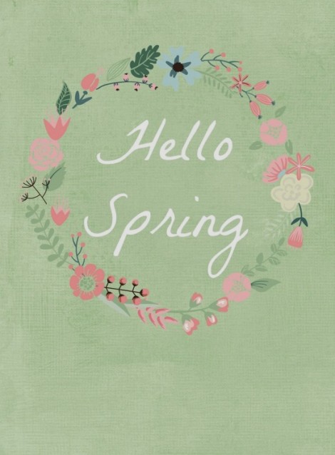 hello spring printable