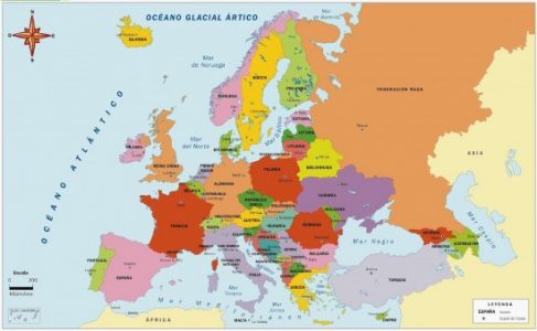 Banderas de Países de EUROPA con Nombres y Capitales | Saberimagenes.com