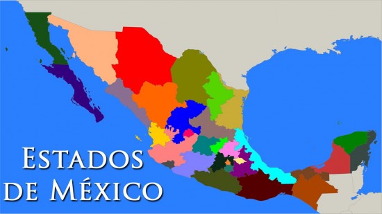 Los 32 Estados de México con sus Capitales ???? Mapa con Estados | Banderas |  