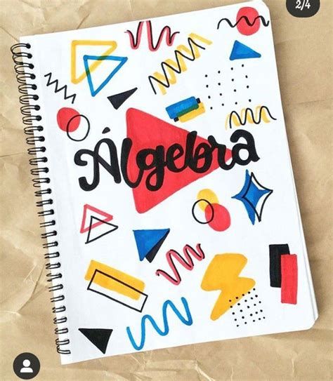 40 Portadas de Álgebra, diseños bonitos, fáciles, carátulas, dibujos