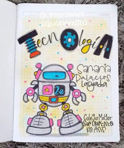 40 Portadas De Tecnología Diseños Bonitos Fáciles Ideas Dibujos